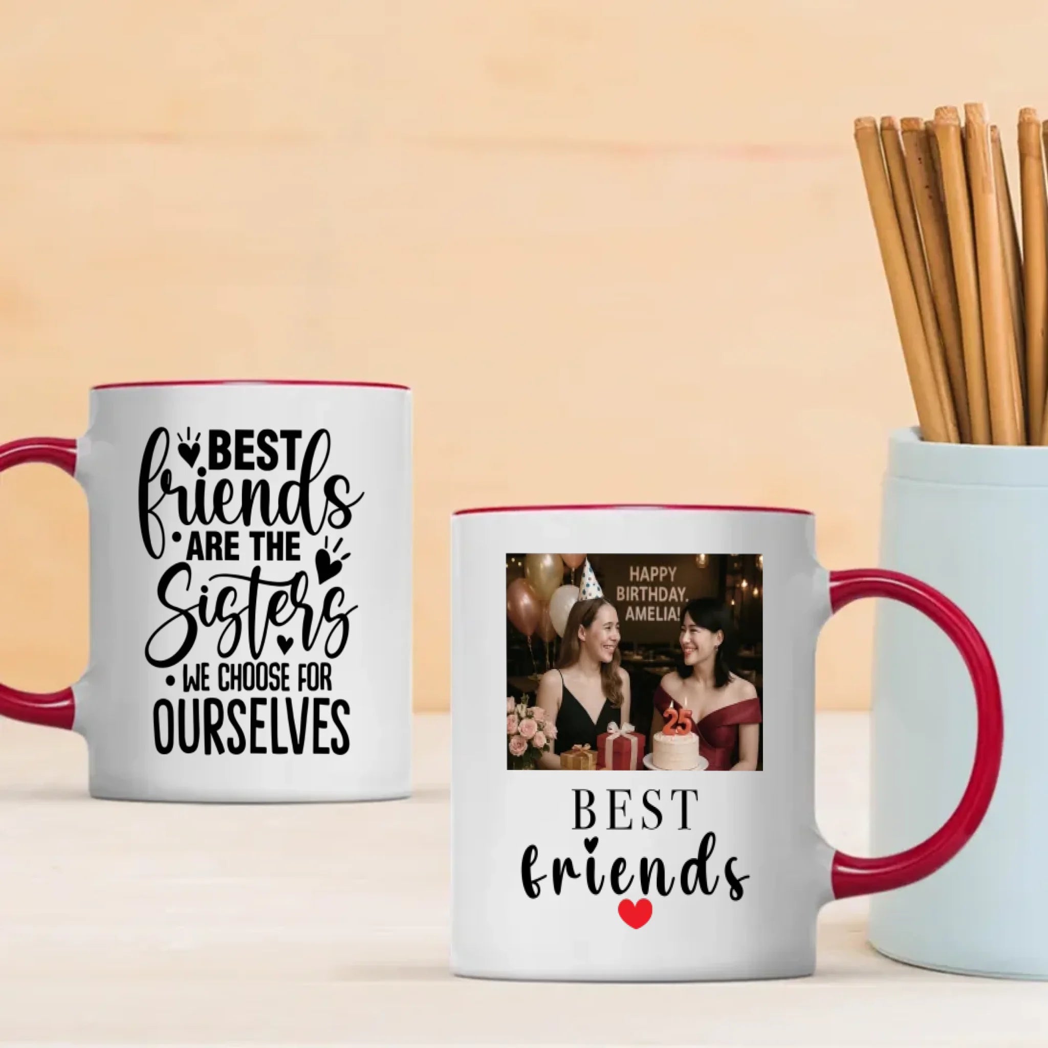 Work Besties Gift – Best Friends Are the Sisters We Choose for Ourselves Mug – 89Prints