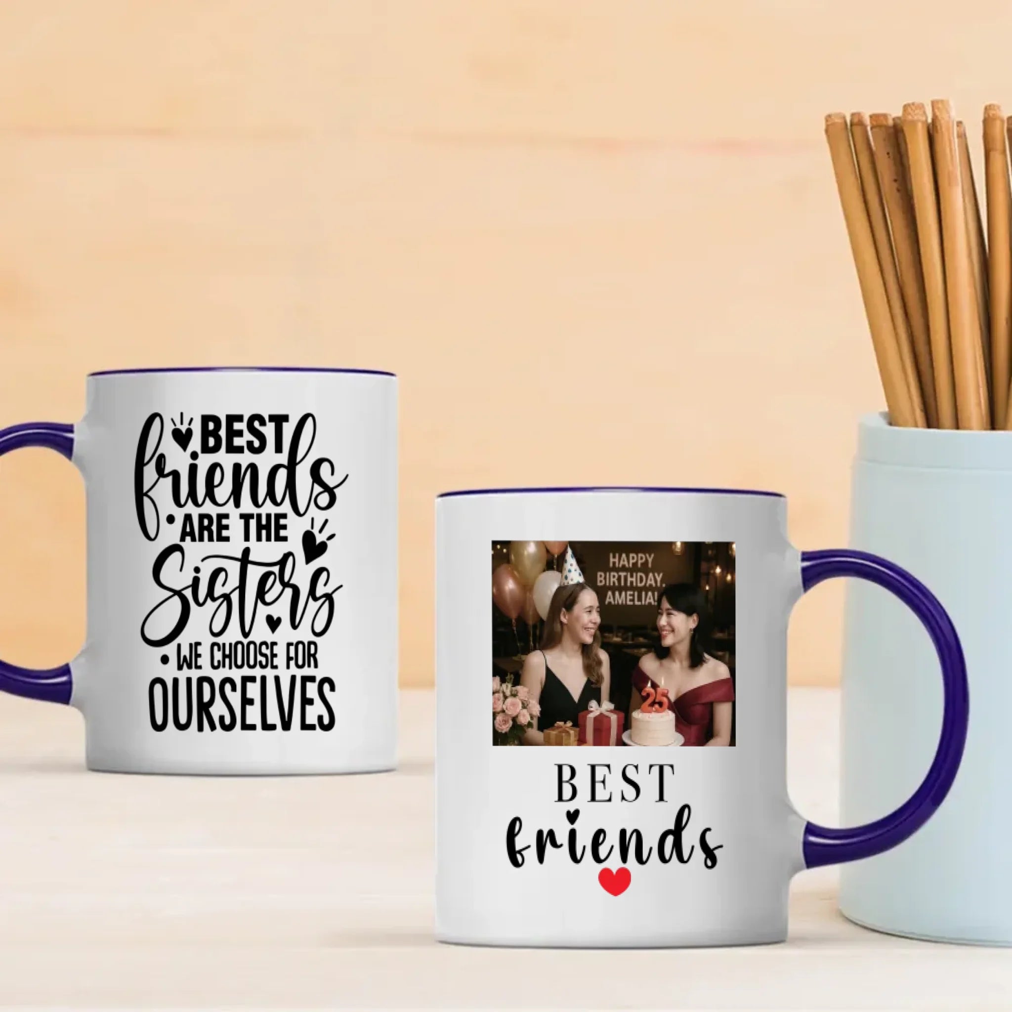 Work Besties Gift – Best Friends Are the Sisters We Choose for Ourselves Mug – 89Prints