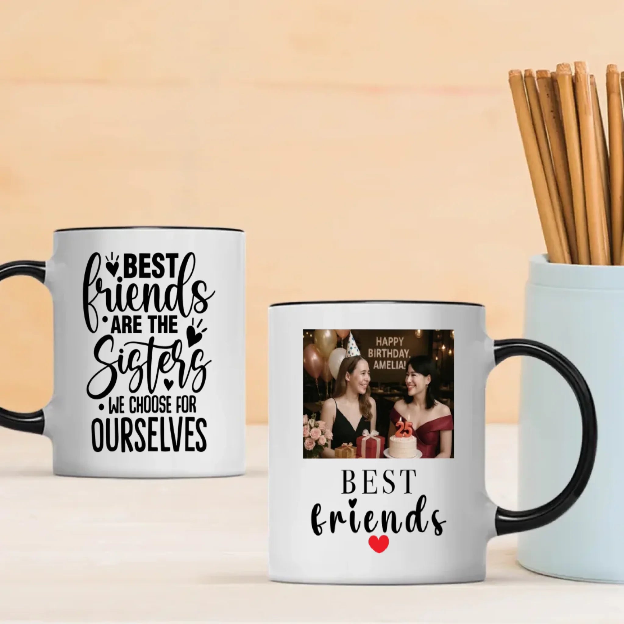 Work Besties Gift – Best Friends Are the Sisters We Choose for Ourselves Mug – 89Prints