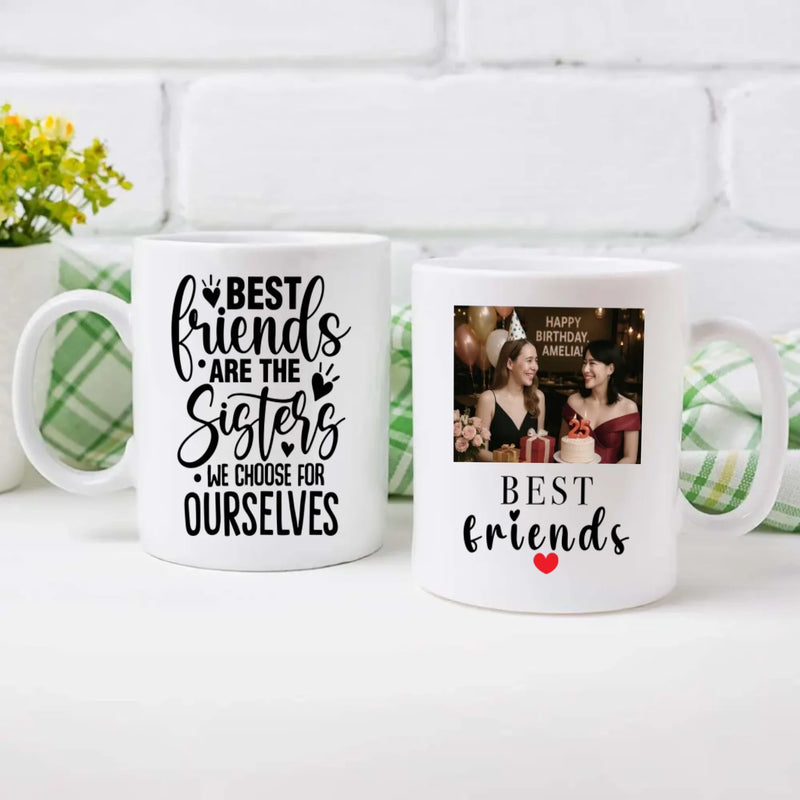 Work Besties Gift – Best Friends Are the Sisters We Choose for Ourselves Mug – 89Prints