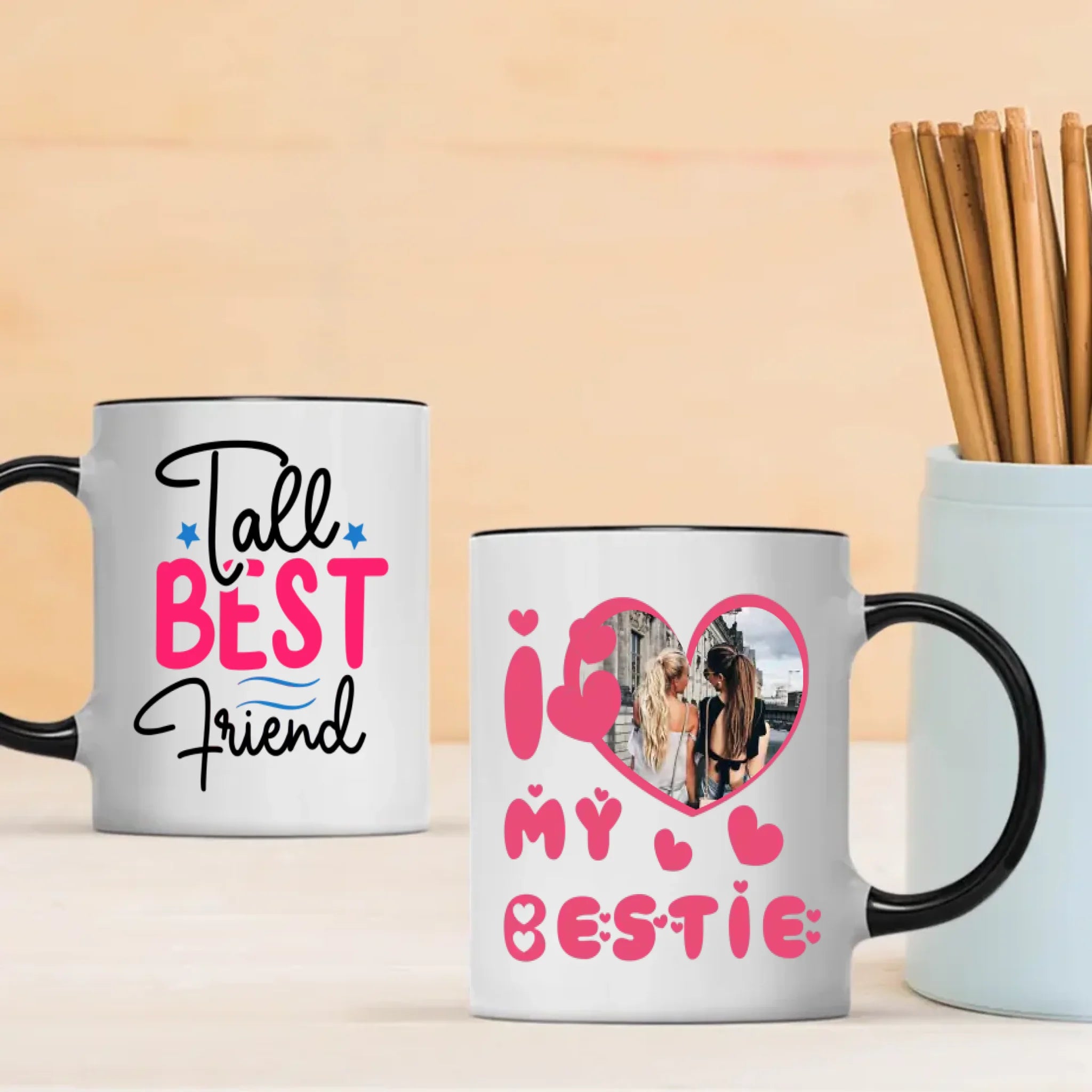 BestieMug-Cute Friendship Gift – Tall Best Friend Mug – 89Prints