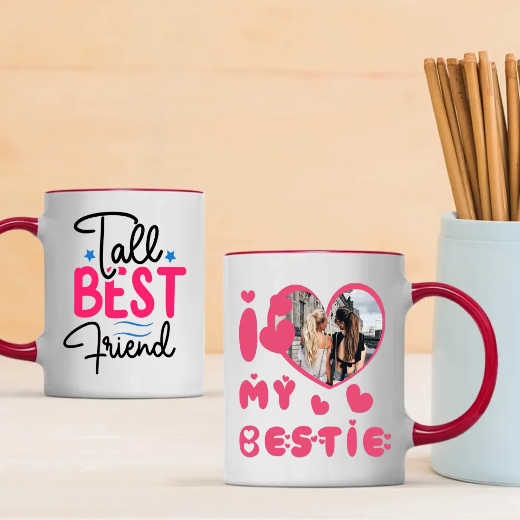 BestieMug-Cute Friendship Gift – Tall Best Friend Mug – 89Prints