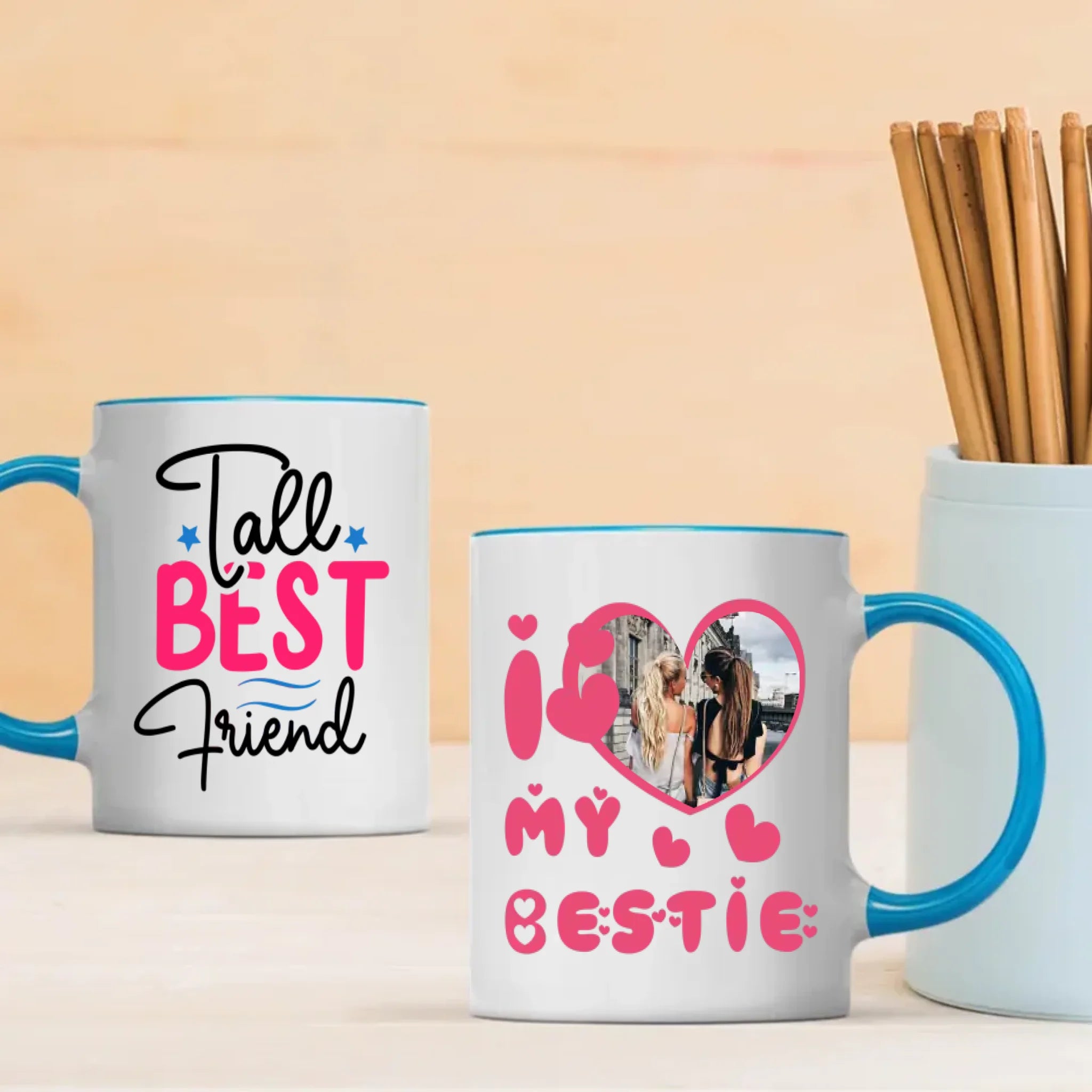 BestieMug-Cute Friendship Gift – Tall Best Friend Mug – 89Prints