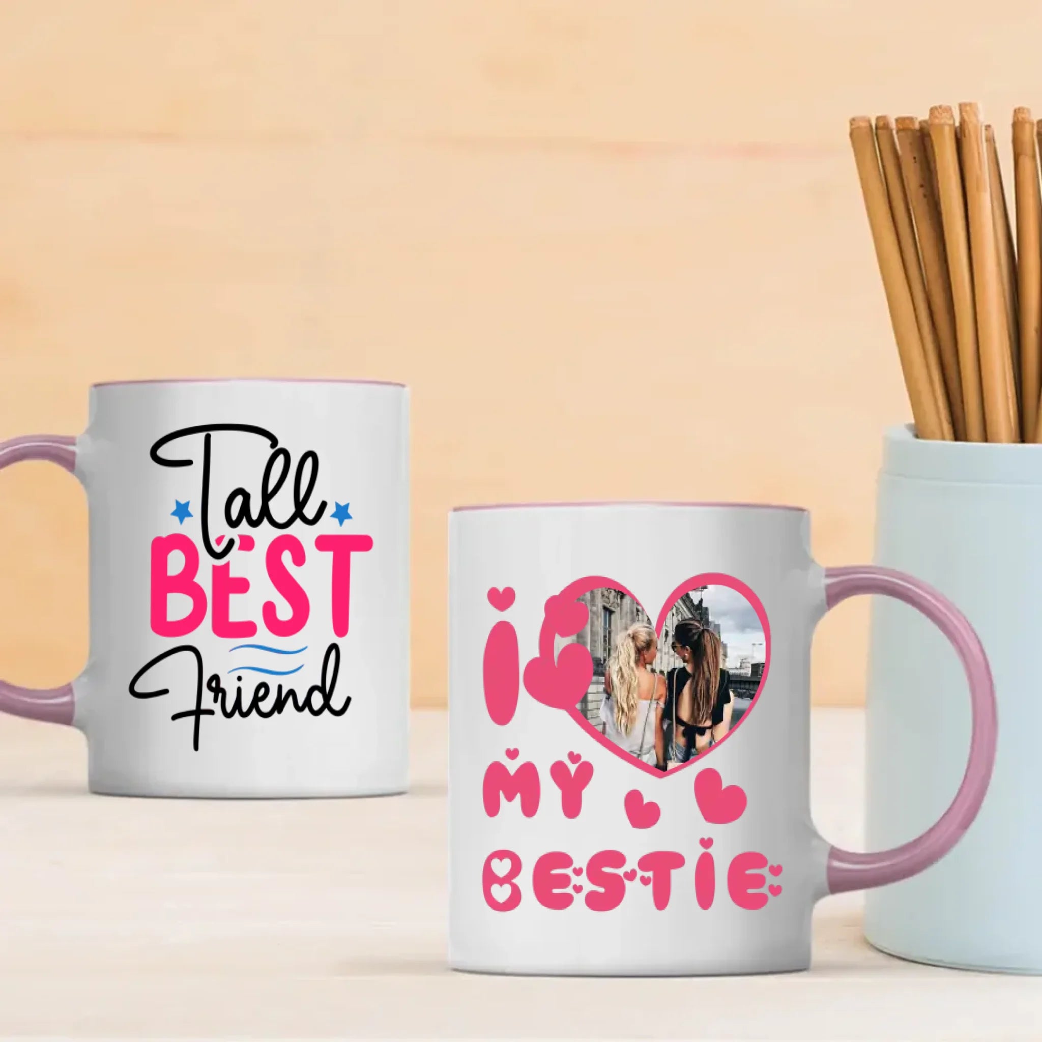 BestieMug-Cute Friendship Gift – Tall Best Friend Mug – 89Prints