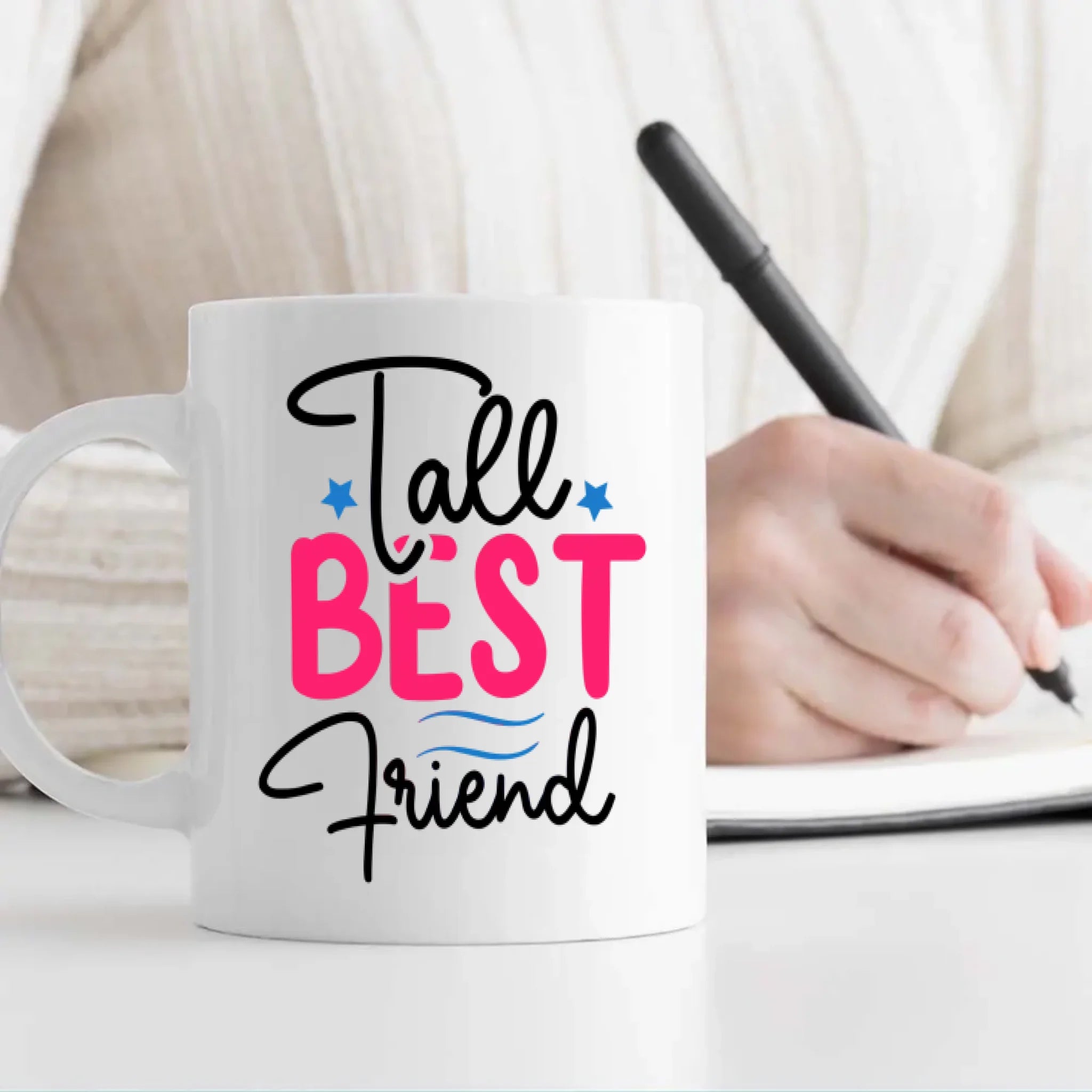 BestieMug-Cute Friendship Gift – Tall Best Friend Mug – 89Prints