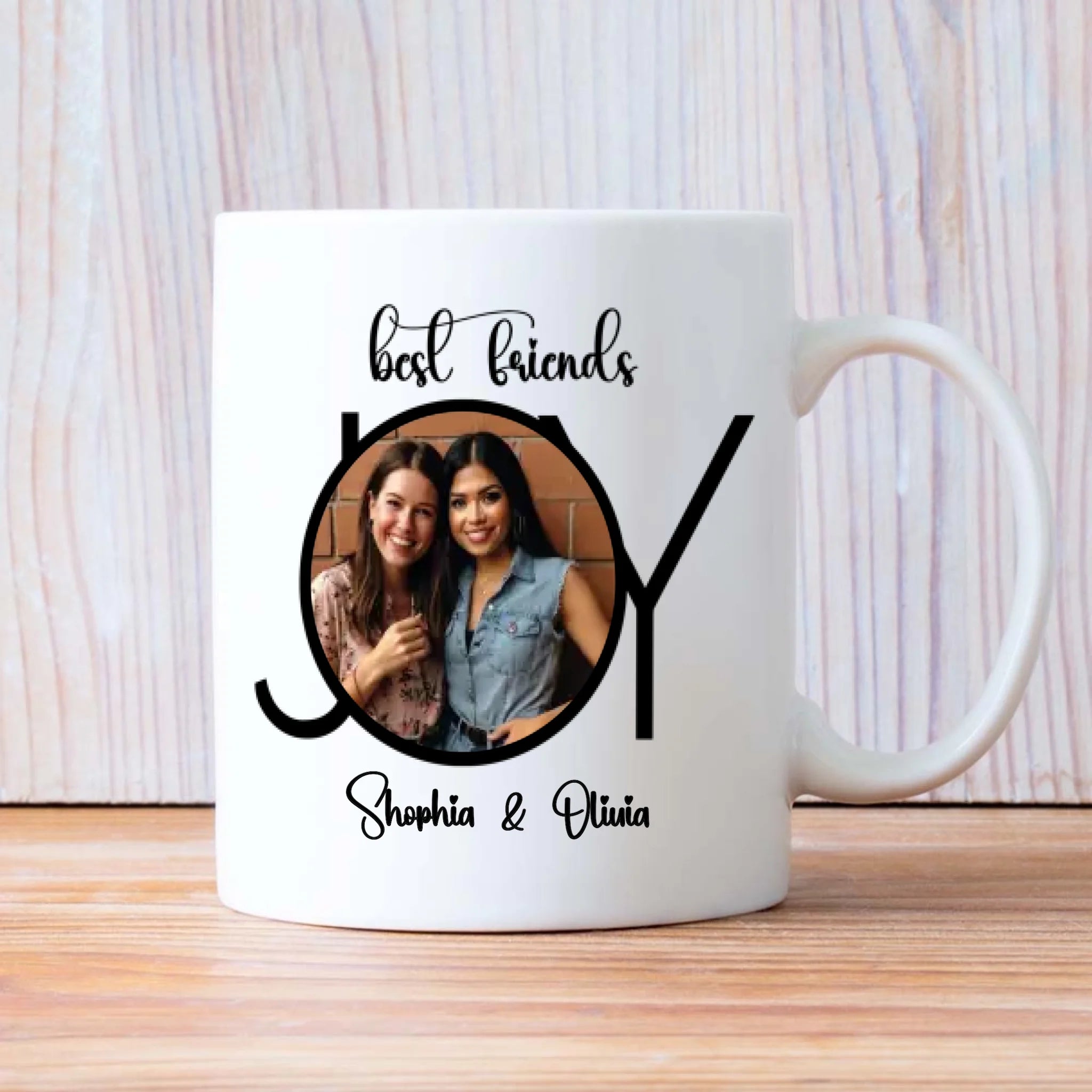 Cute Friendship Gift – He’s My Bestie Mug – 89Prints