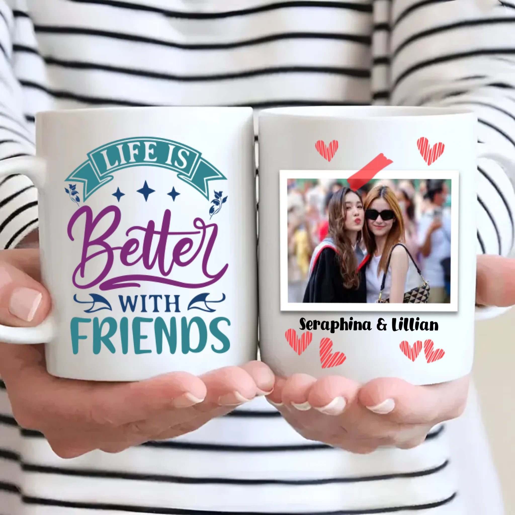 Life Is Better with Friend Mug – Classic Bestie Gift - 89Prints