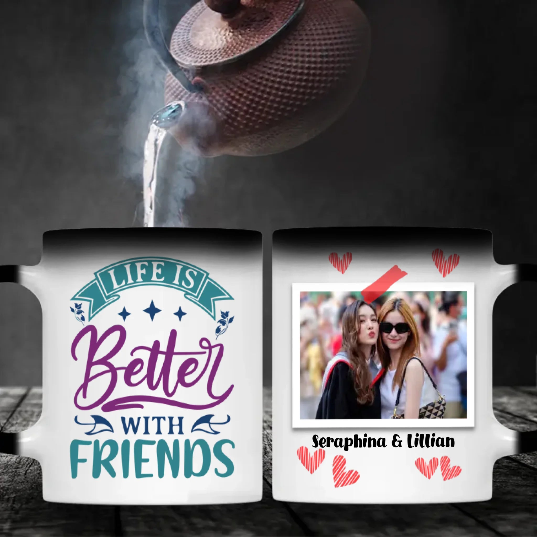 Life Is Better with Friend Mug – Classic Bestie Gift - 89Prints