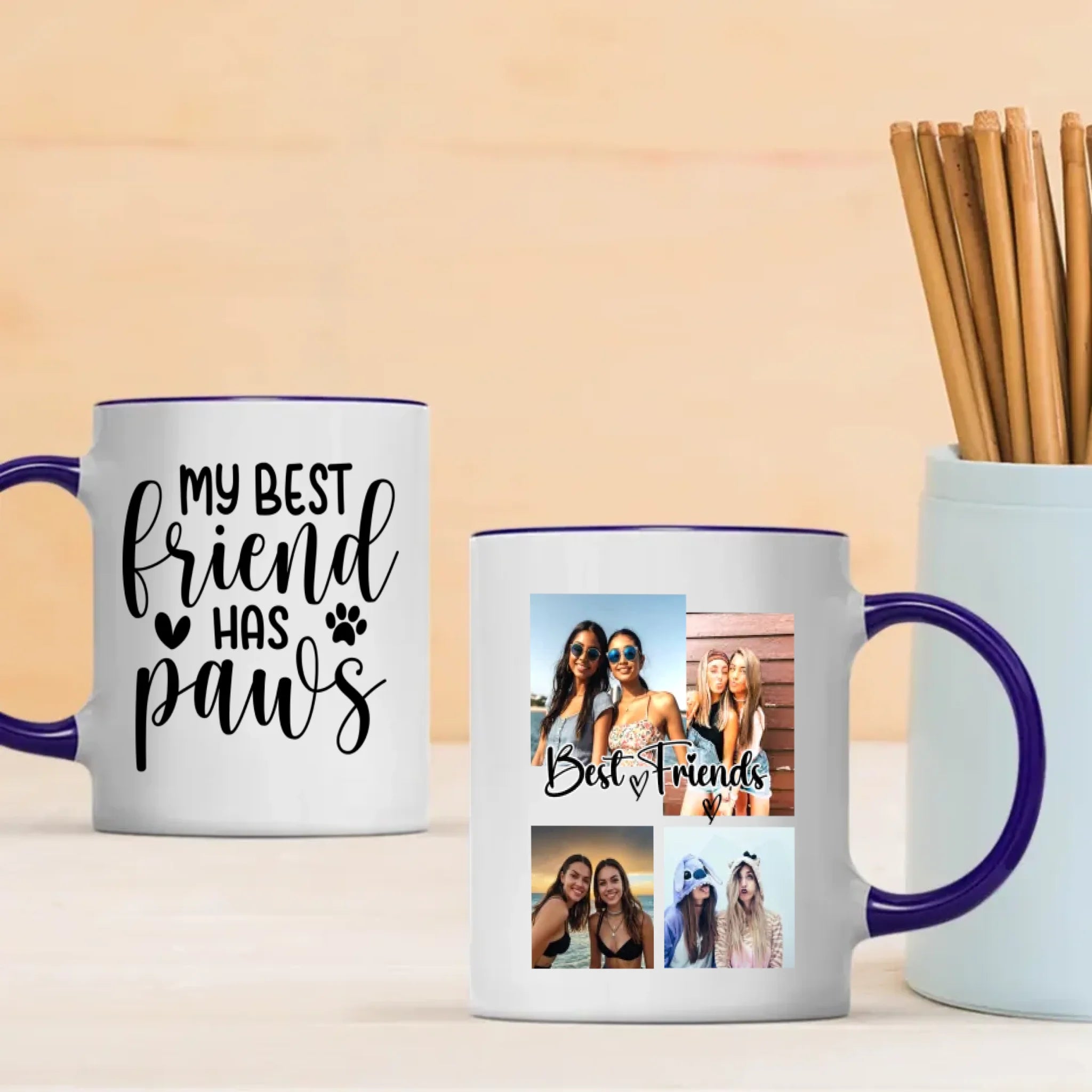 Personalized Pet Mug – My Best Friend Has Paws – 89Prints