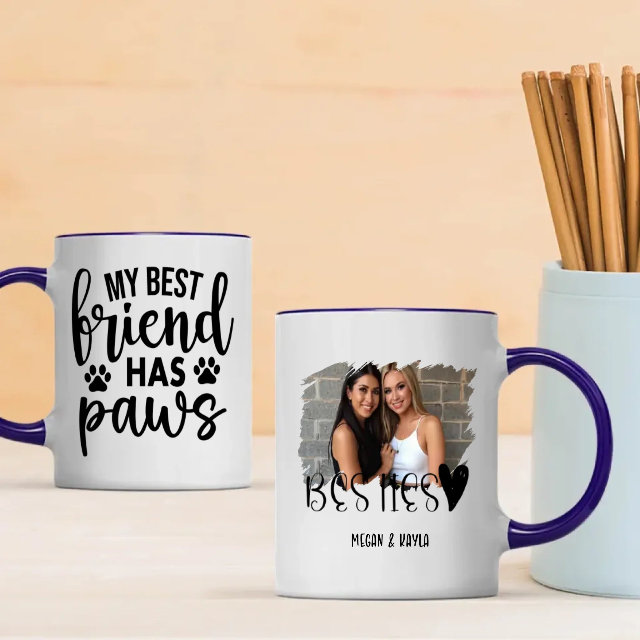 Funny Pet Coffee Cup – My Best Friend Has Paws Mug – 89Prints