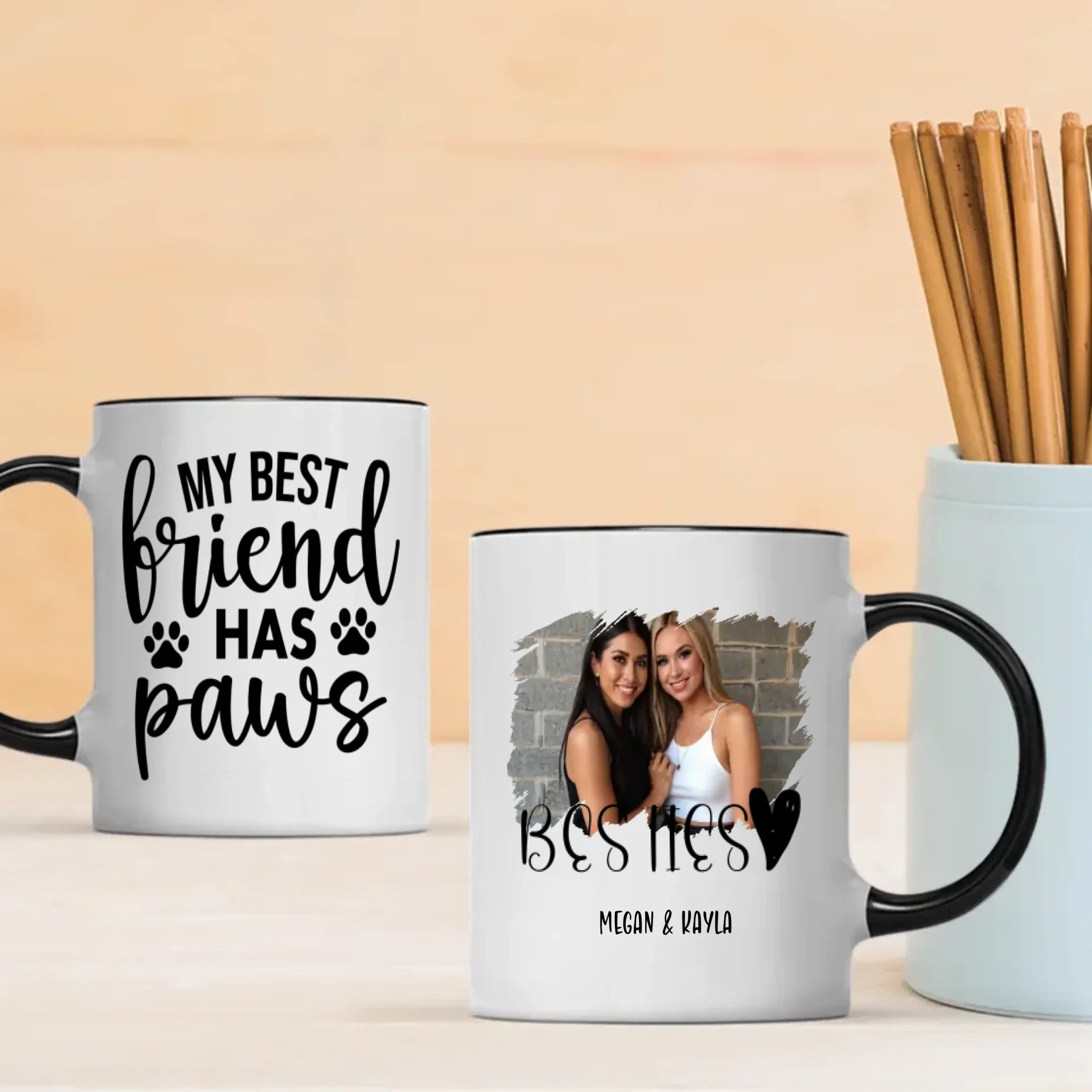 Funny Pet Coffee Cup – My Best Friend Has Paws Mug – 89Prints