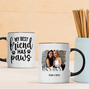 Funny Pet Coffee Cup – My Best Friend Has Paws Mug – 89Prints