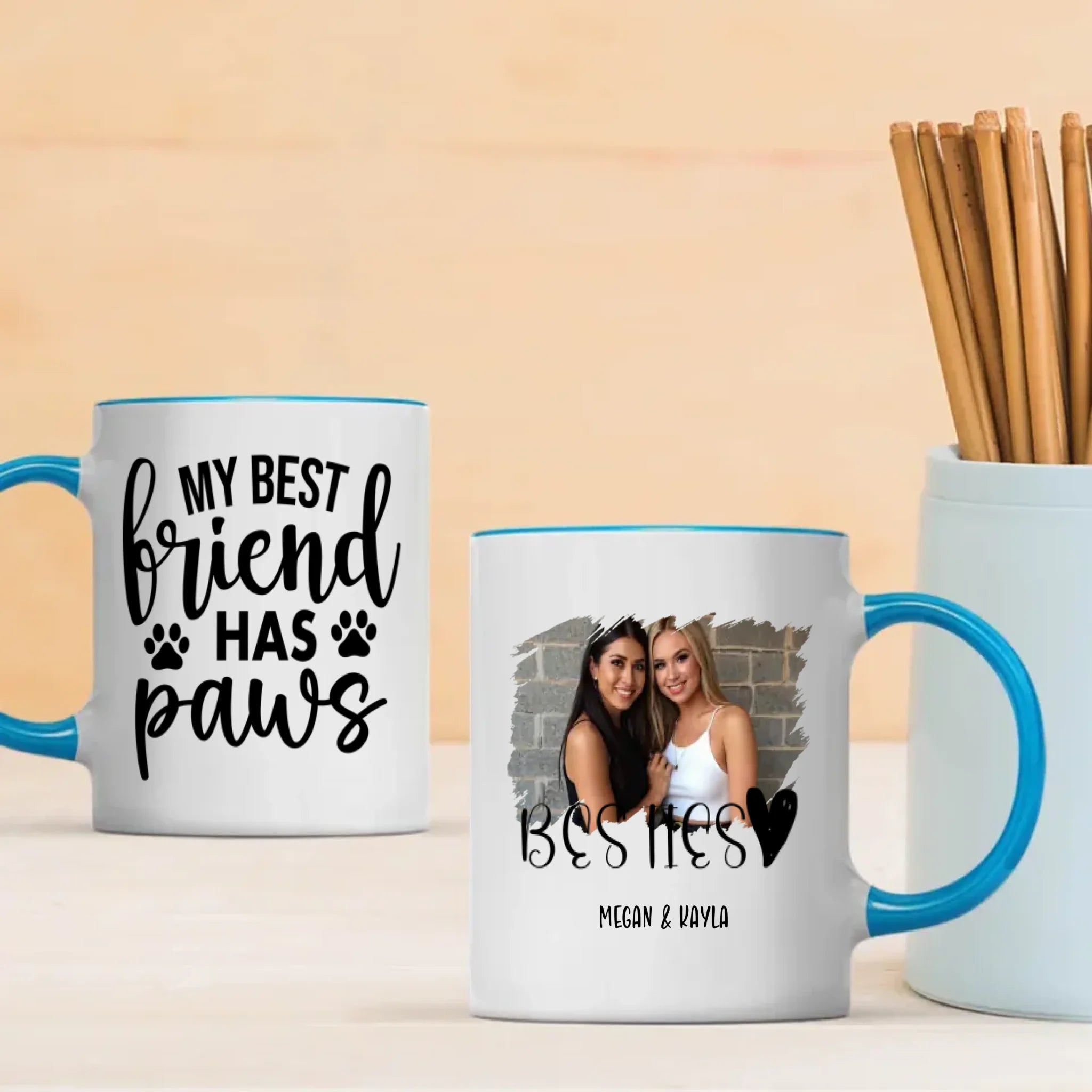 Funny Pet Coffee Cup – My Best Friend Has Paws Mug – 89Prints