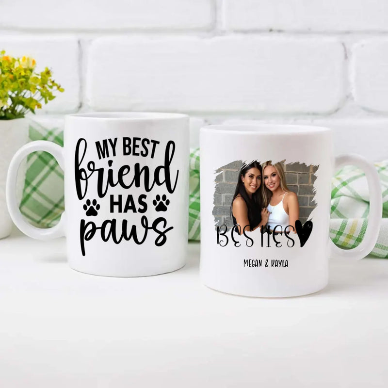 Funny Pet Coffee Cup – My Best Friend Has Paws Mug – 89Prints