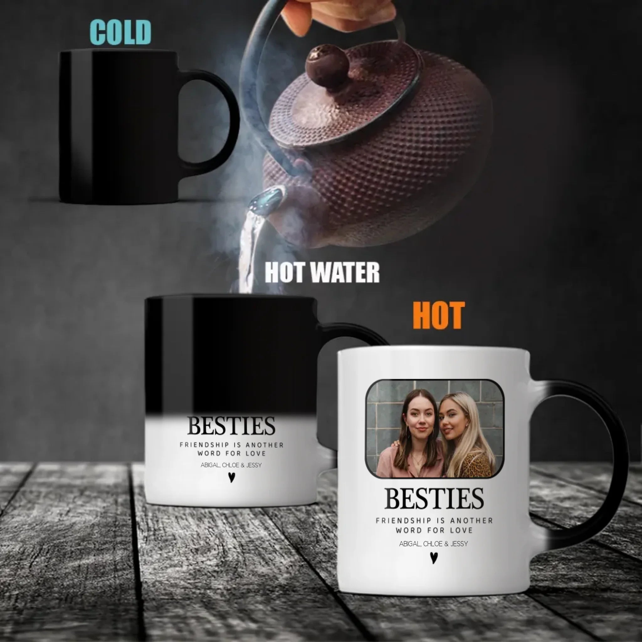 Funny Friendship Mug – Yes My Best Friend Is Crazy Cup – 89Prints