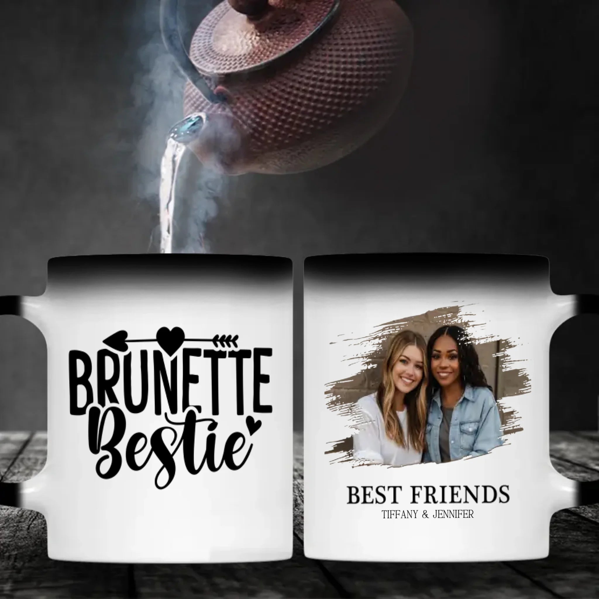 Friendship Gift Mug – Brunette Bestie Cup – 89Prints