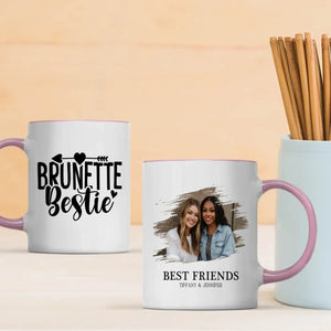 Friendship Gift Mug – Brunette Bestie Cup – 89Prints