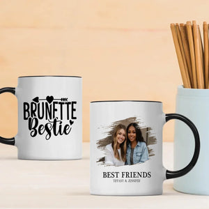 Friendship Gift Mug – Brunette Bestie Cup – 89Prints