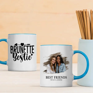 Friendship Gift Mug – Brunette Bestie Cup – 89Prints