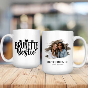 Friendship Gift Mug – Brunette Bestie Cup – 89Prints