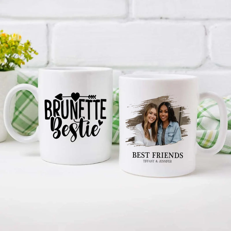 Friendship Gift Mug – Brunette Bestie Cup – 89Prints
