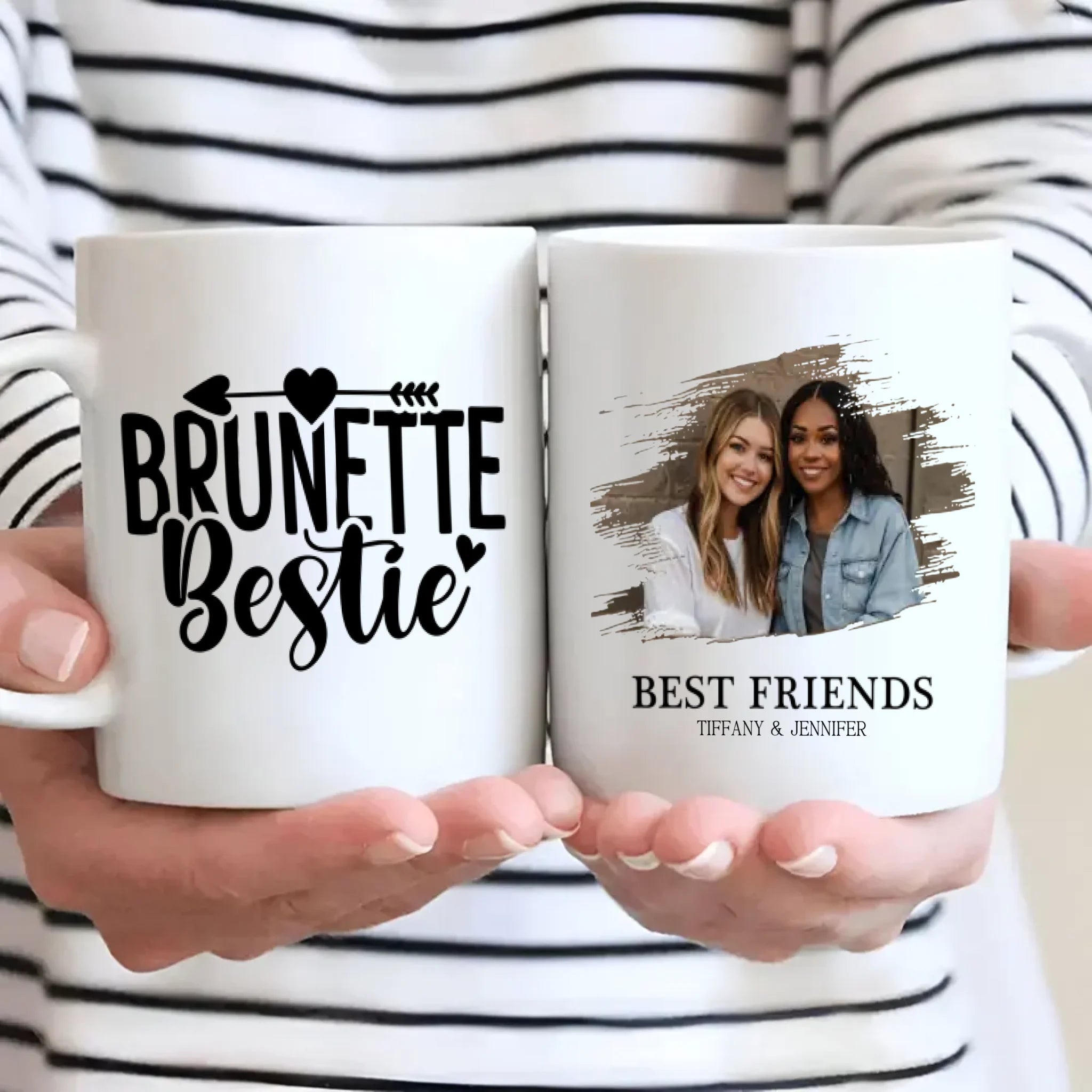 Friendship Gift Mug – Brunette Bestie Cup – 89Prints