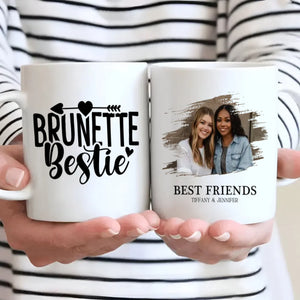Friendship Gift Mug – Brunette Bestie Cup – 89Prints