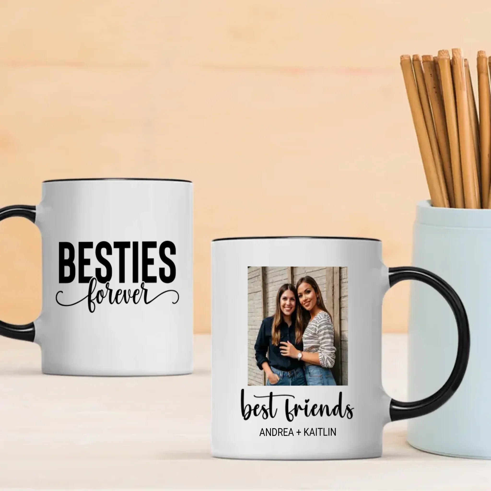 Custom Designed Mug – Bestie Forever Print Cup – 89Prints