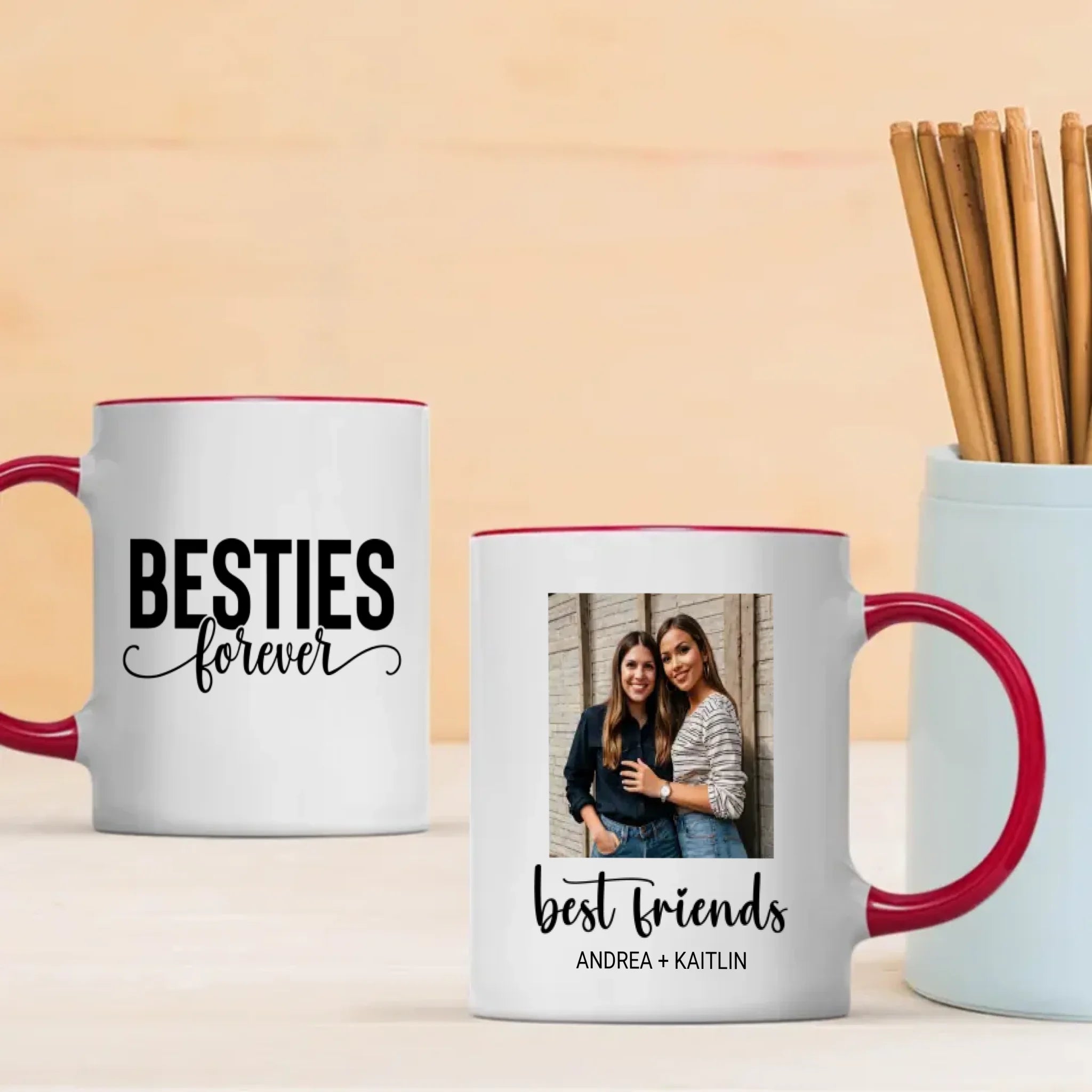 Custom Designed Mug – Bestie Forever Print Cup – 89Prints