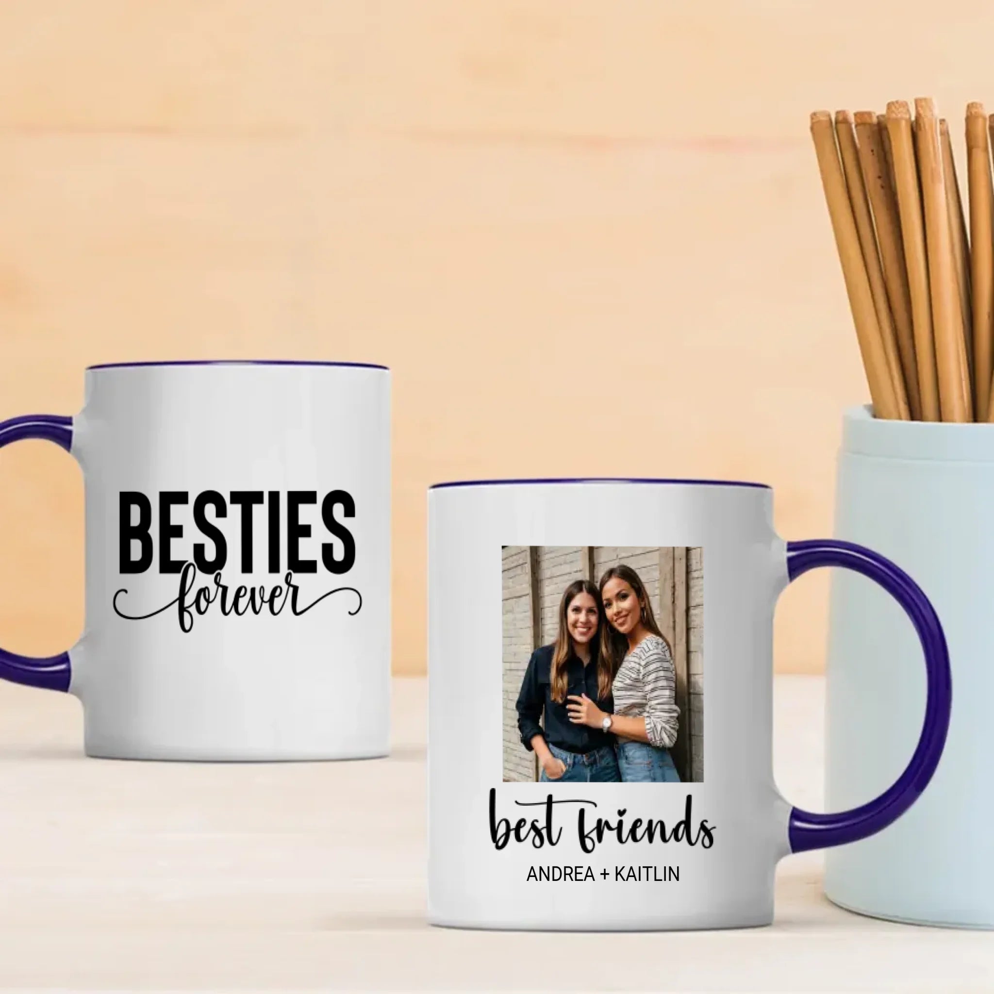 Custom Designed Mug – Bestie Forever Print Cup – 89Prints