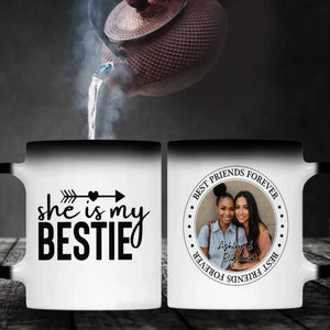 Custom Photo Print Mug – She Is My Bestie Cup – 89Prints