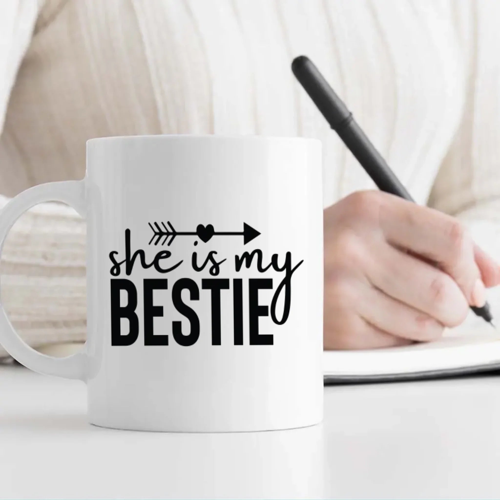 Custom Photo Print Mug – She Is My Bestie Cup – 89Prints
