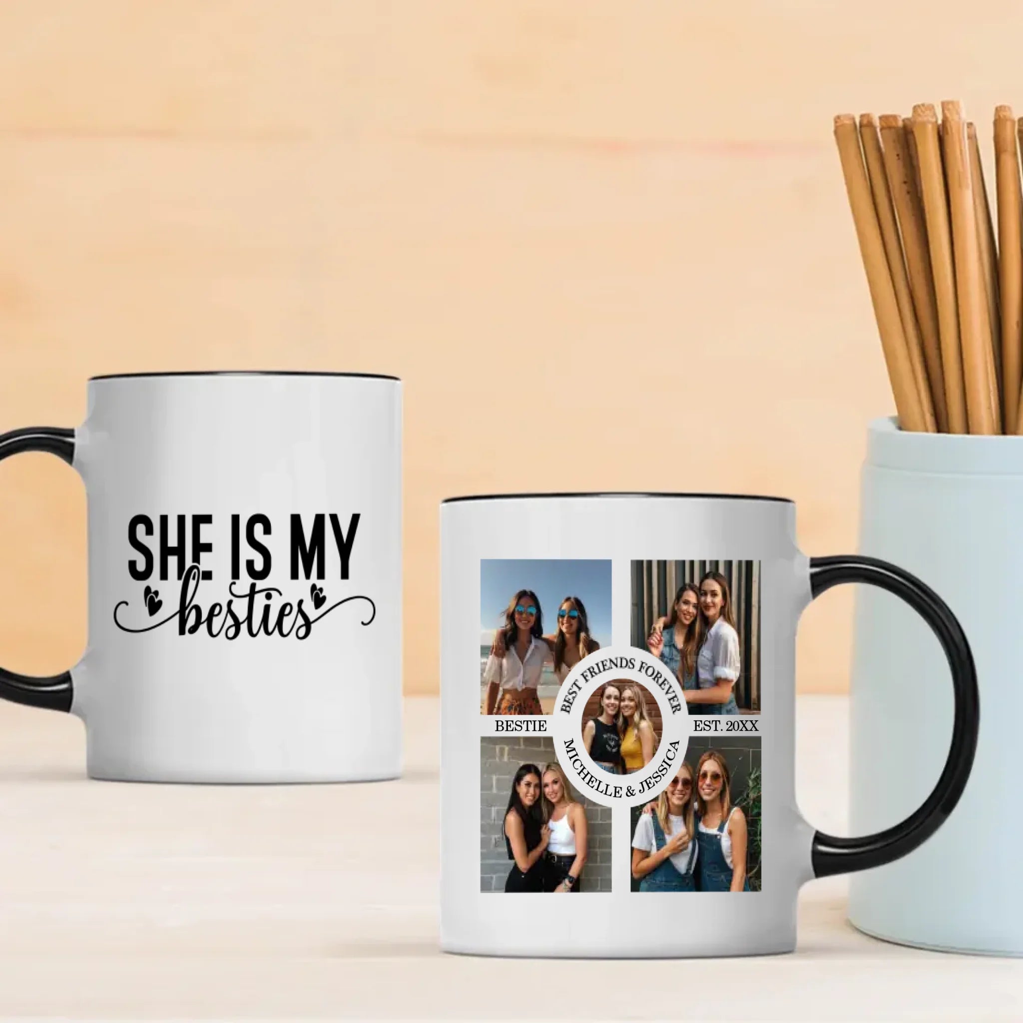 Custom Print Mug – She Is My Best Friend Design – 89Prints
