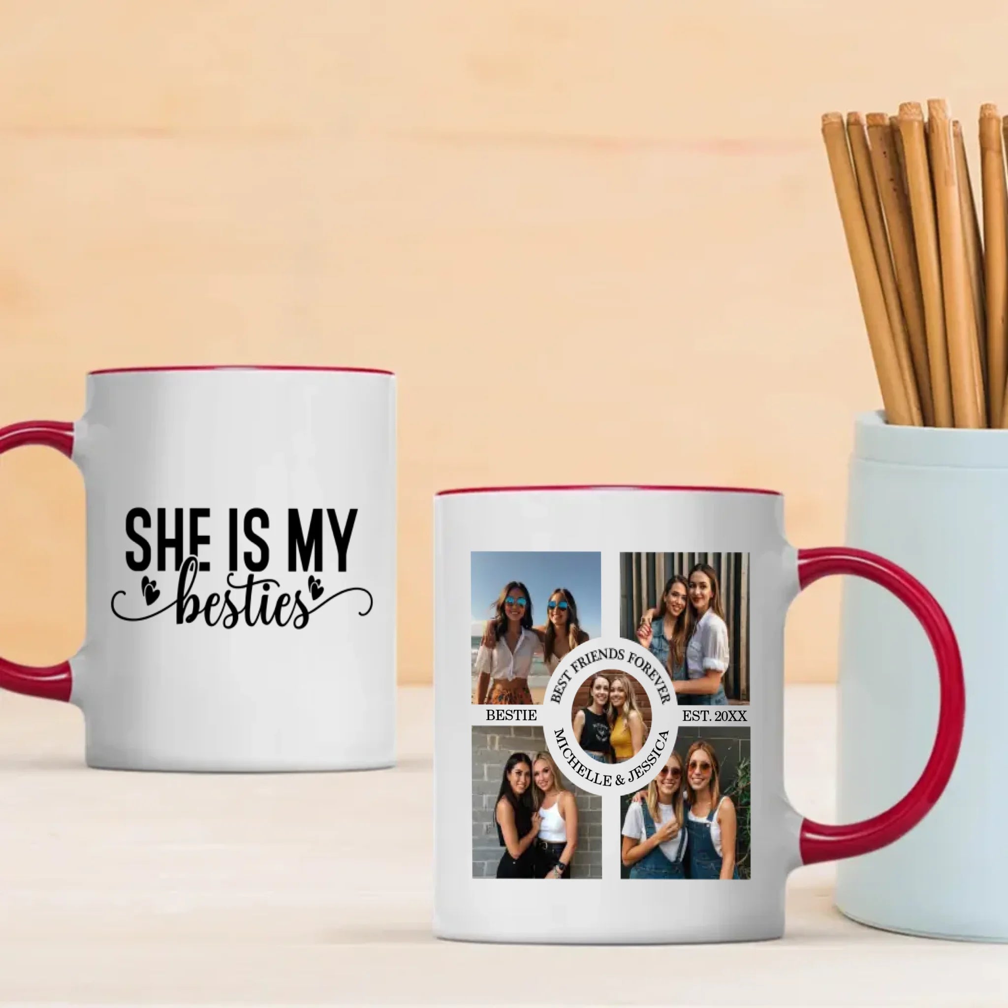 Custom Print Mug – She Is My Best Friend Design – 89Prints