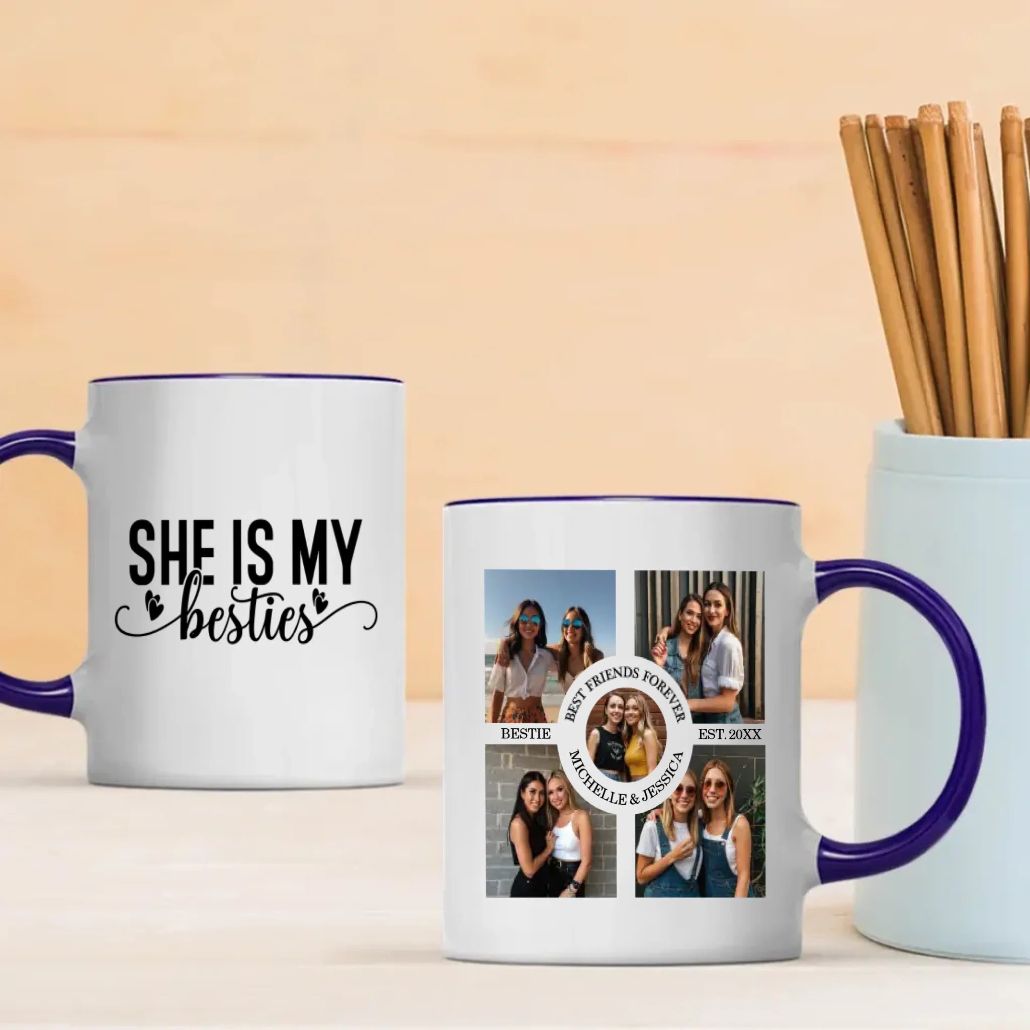 Custom Print Mug – She Is My Best Friend Design – 89Prints