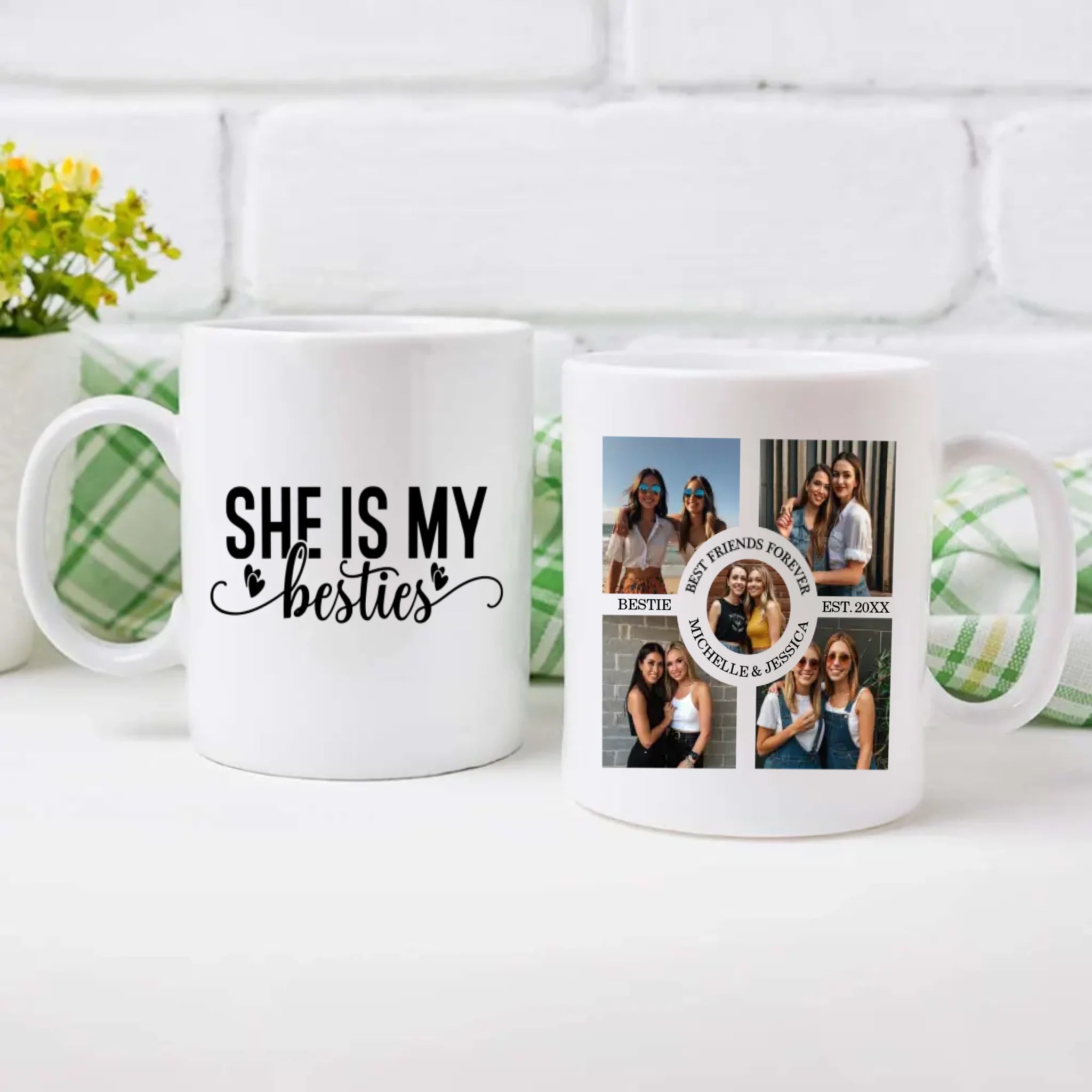 Custom Print Mug – She Is My Best Friend Design – 89Prints