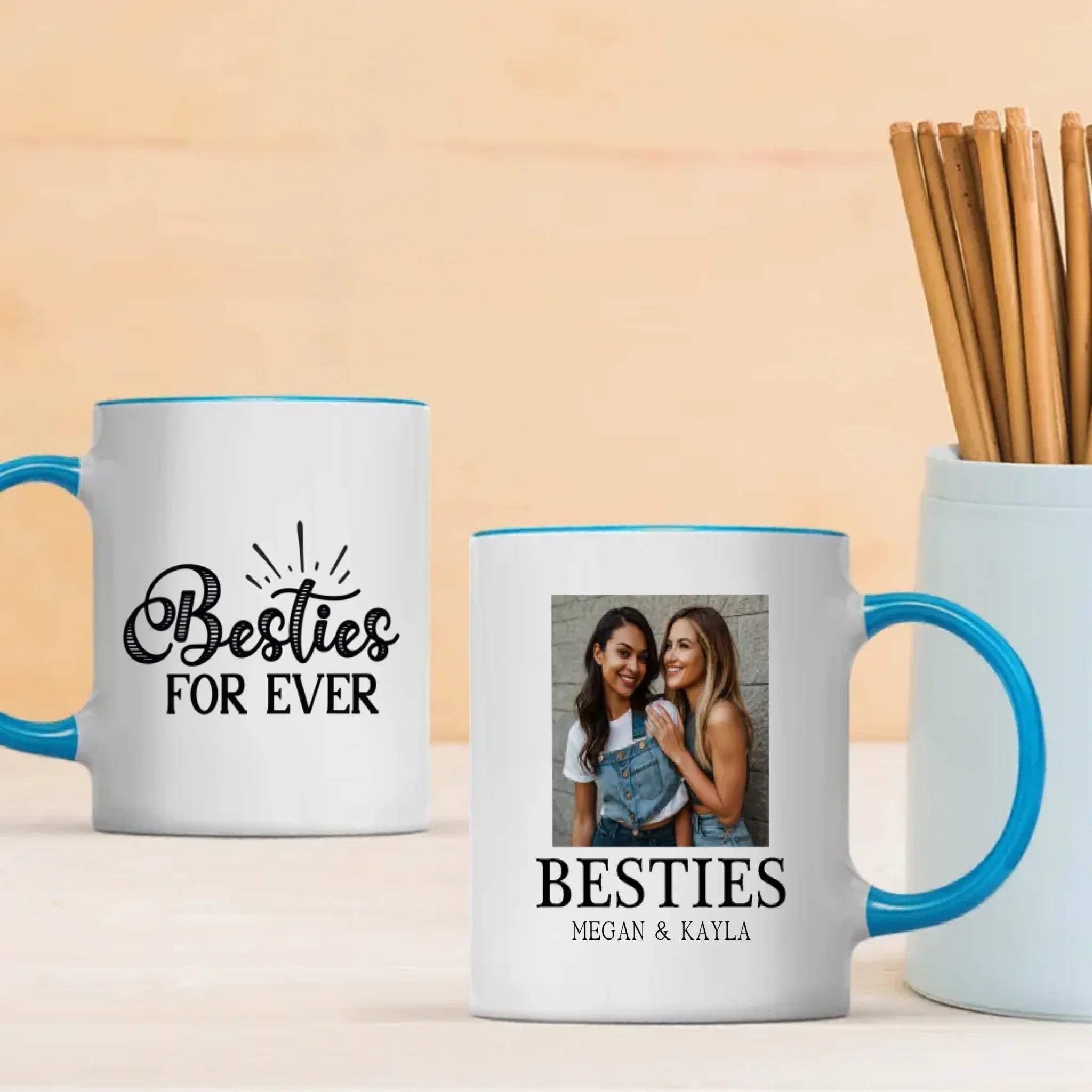 Personalised Mug Design – Bestie For Ever Custom Quote – 89Prints