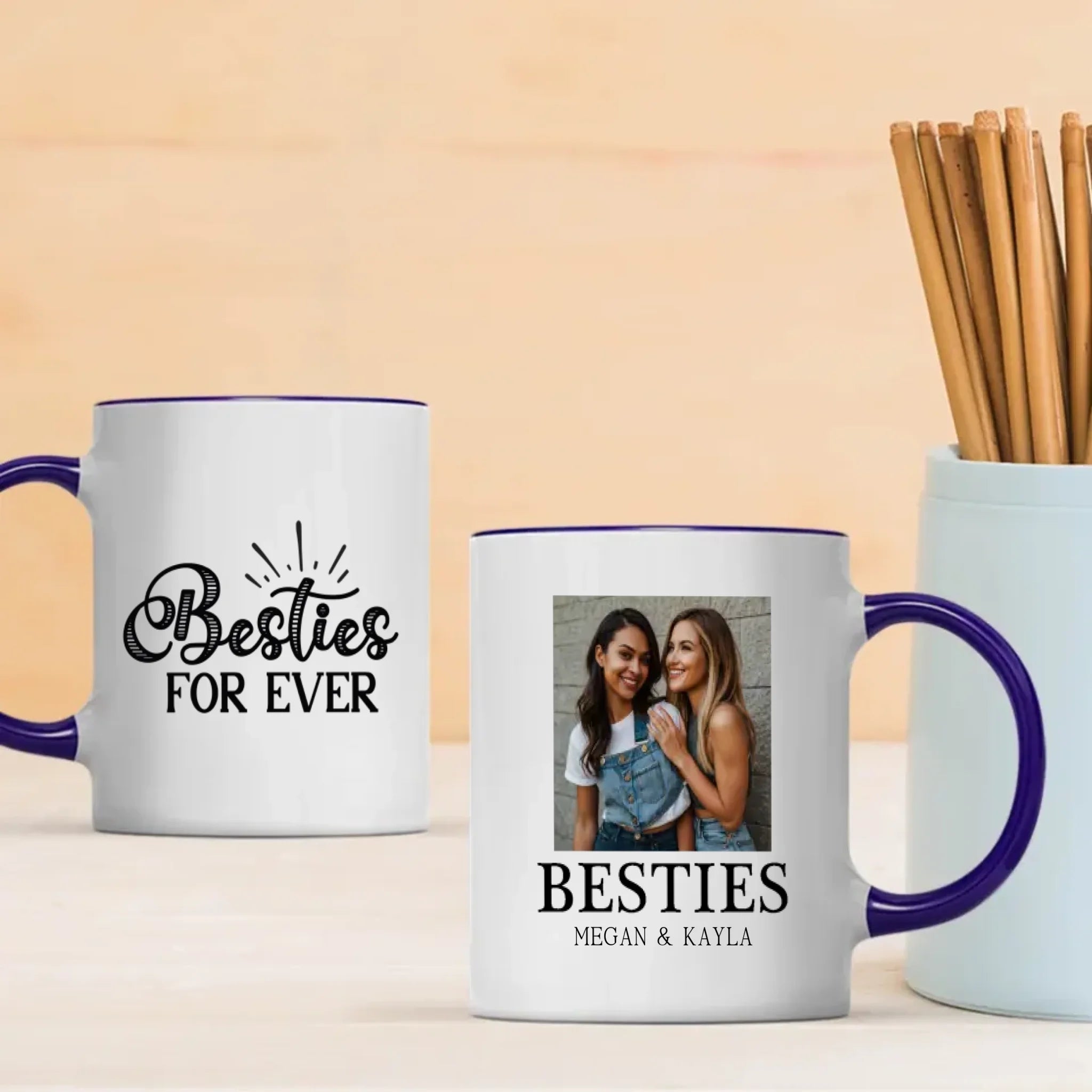 Personalised Mug Design – Bestie For Ever Custom Quote – 89Prints