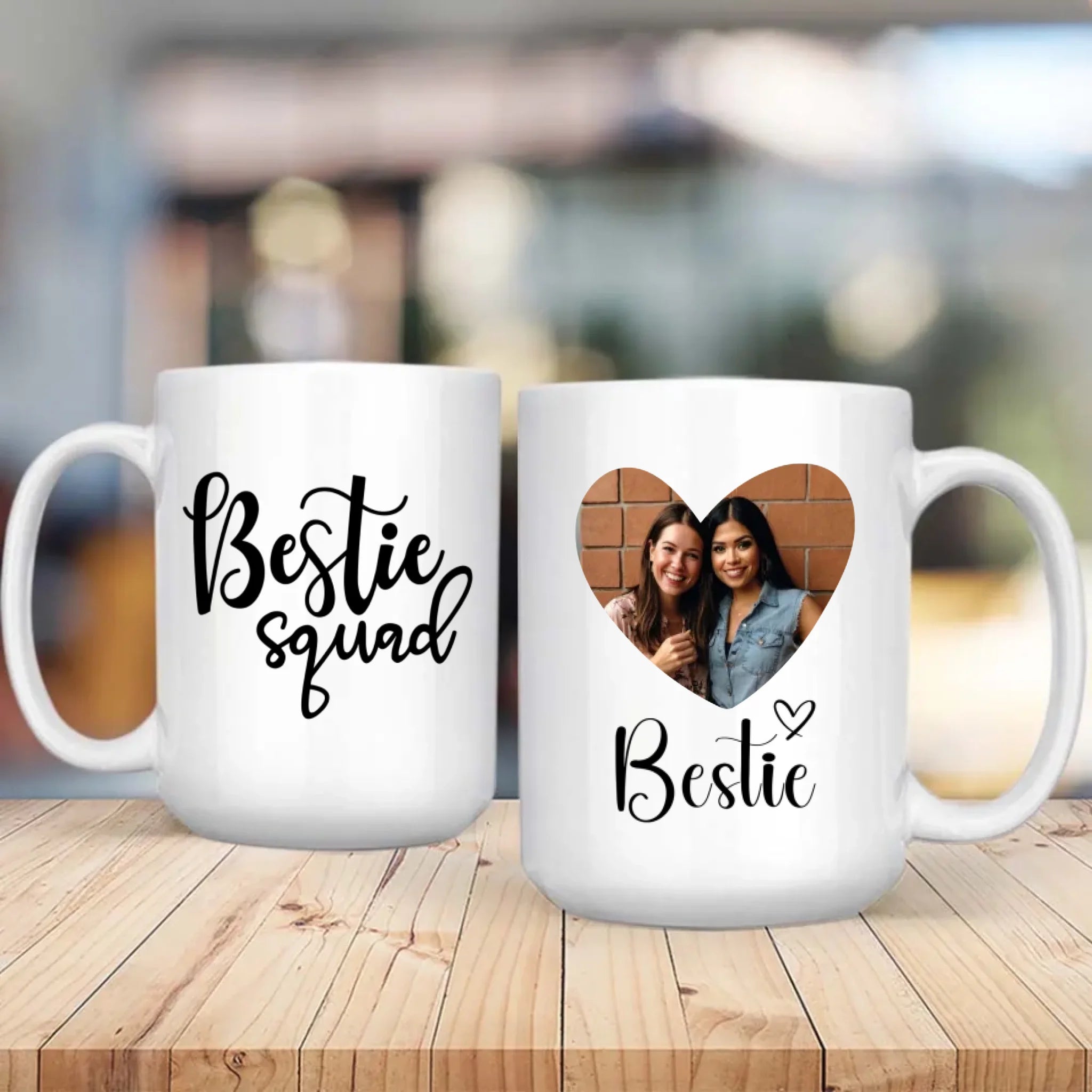 Funny Bestie Squad Mug – Custom Photo Print Cup – 89Prints
