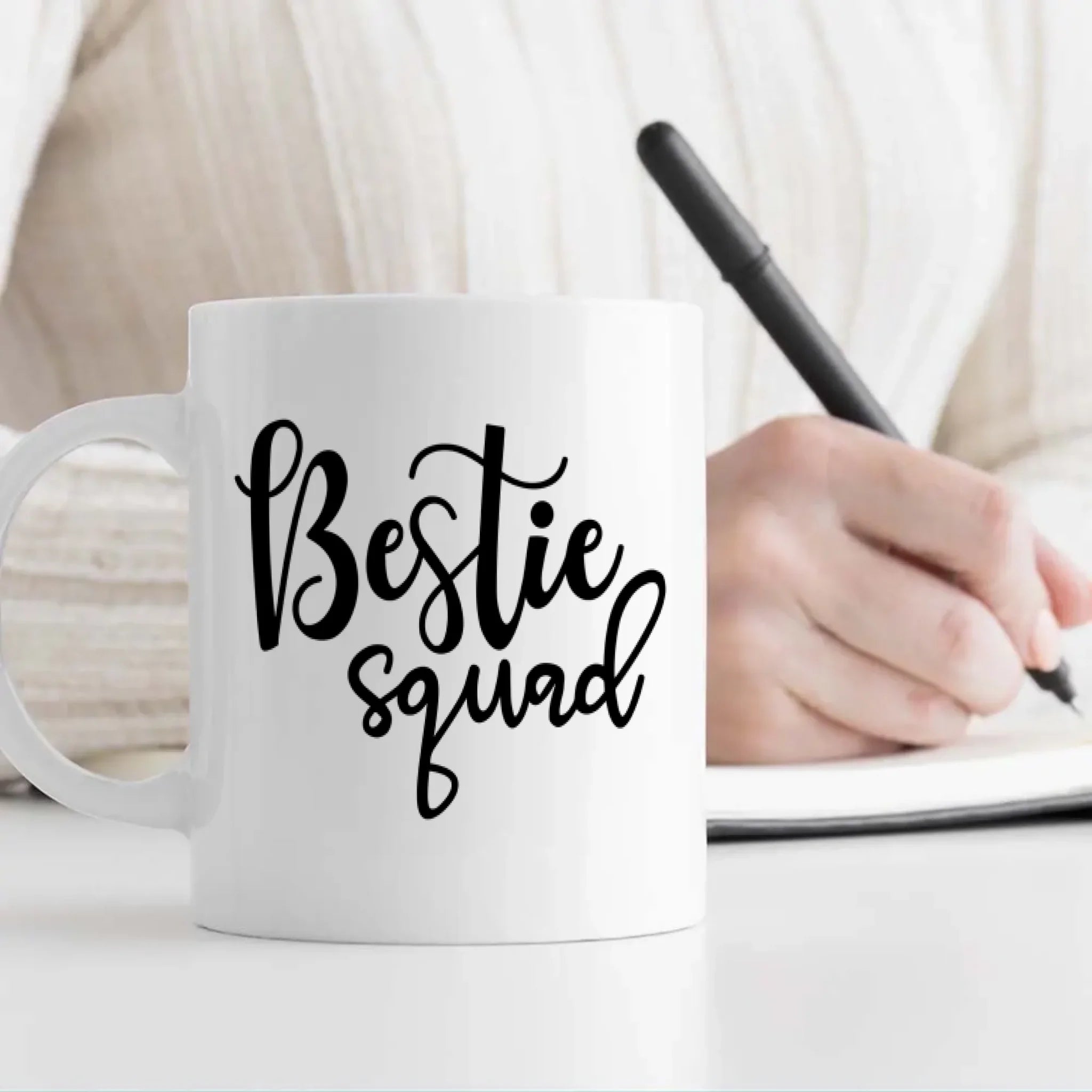 Funny Bestie Squad Mug – Custom Photo Print Cup – 89Prints