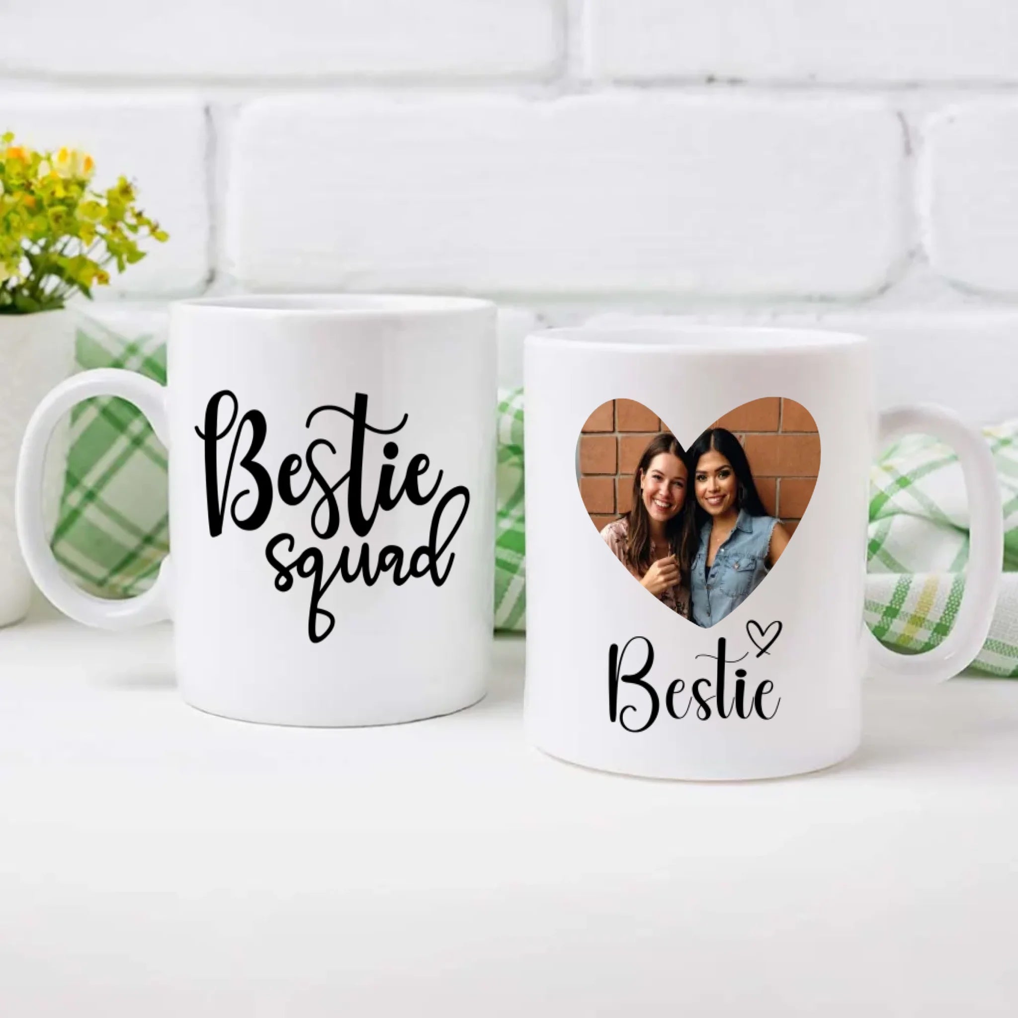 Funny Bestie Squad Mug – Custom Photo Print Cup – 89Prints