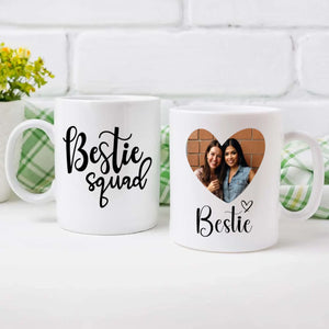 Funny Bestie Squad Mug – Custom Photo Print Cup – 89Prints