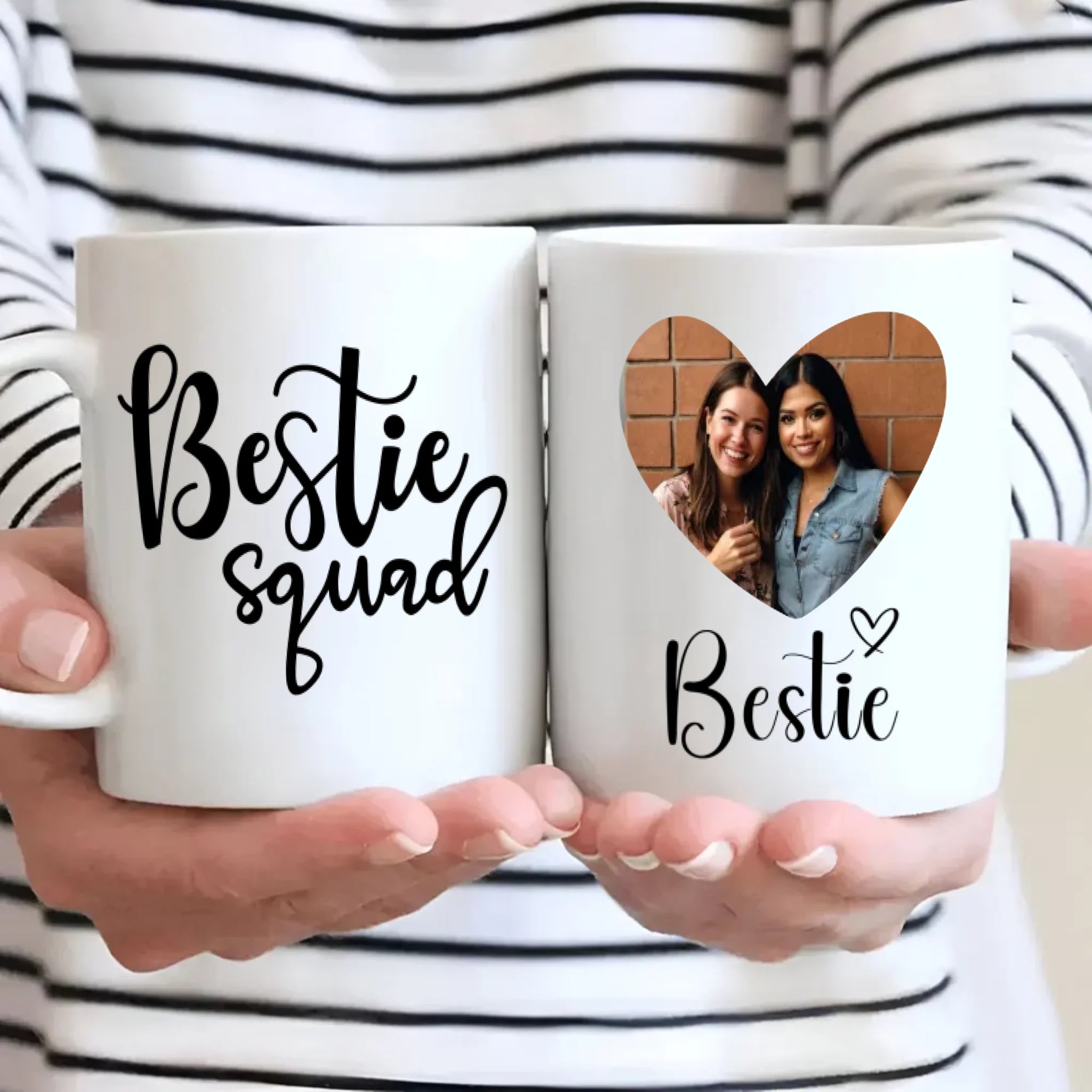 Funny Bestie Squad Mug – Custom Photo Print Cup – 89Prints