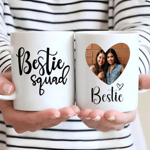 Funny Bestie Squad Mug – Custom Photo Print Cup – 89Prints
