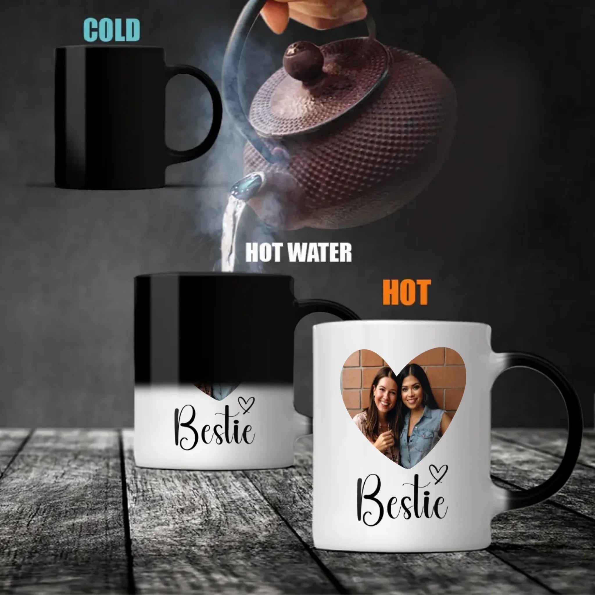 Funny Bestie Squad Mug – Custom Photo Print Cup – 89Prints