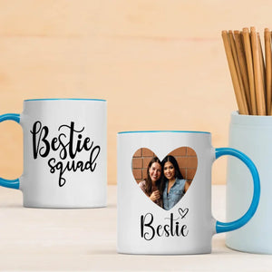 Funny Bestie Squad Mug – Custom Photo Print Cup – 89Prints