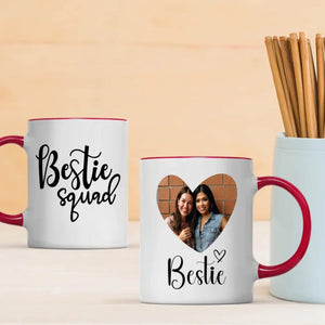 Funny Bestie Squad Mug – Custom Photo Print Cup – 89Prints