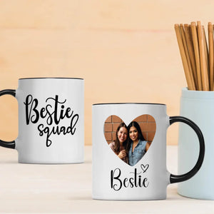 Funny Bestie Squad Mug – Custom Photo Print Cup – 89Prints