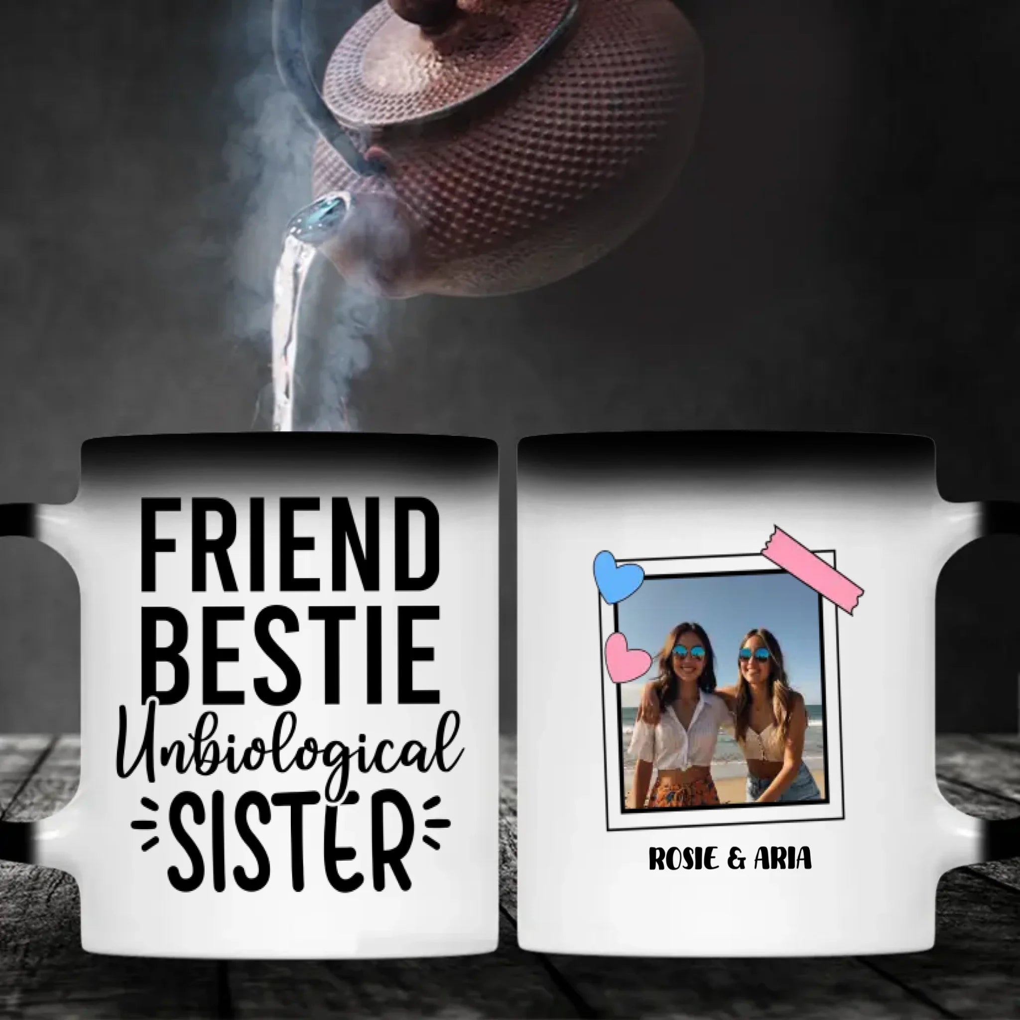 Work Besties Mug – Friend Bestie Unbiological Sister – 89Prints