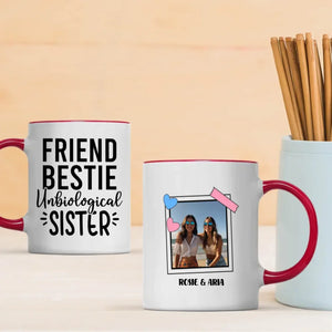 Work Besties Mug – Friend Bestie Unbiological Sister – 89Prints
